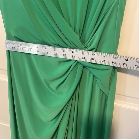 Lauren Ralph Lauren Green twist front dress size 6 - Picture 9 of 10